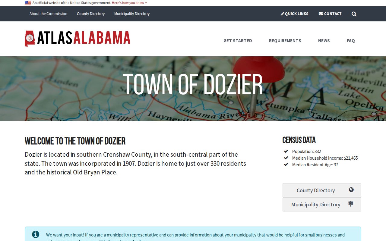 Dozier contact profile for Crenshaw County criminal records